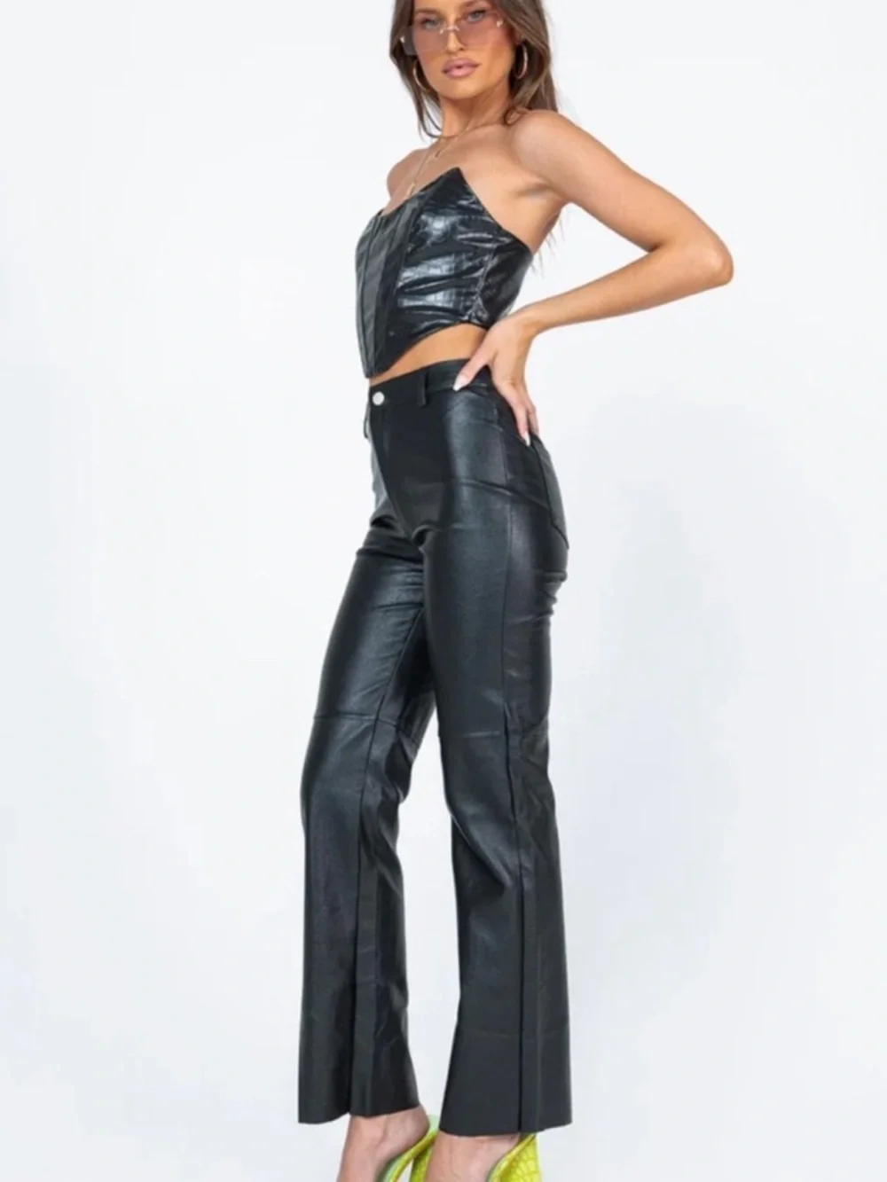NWOT Princess Polly Vegan Leather Macey Pants